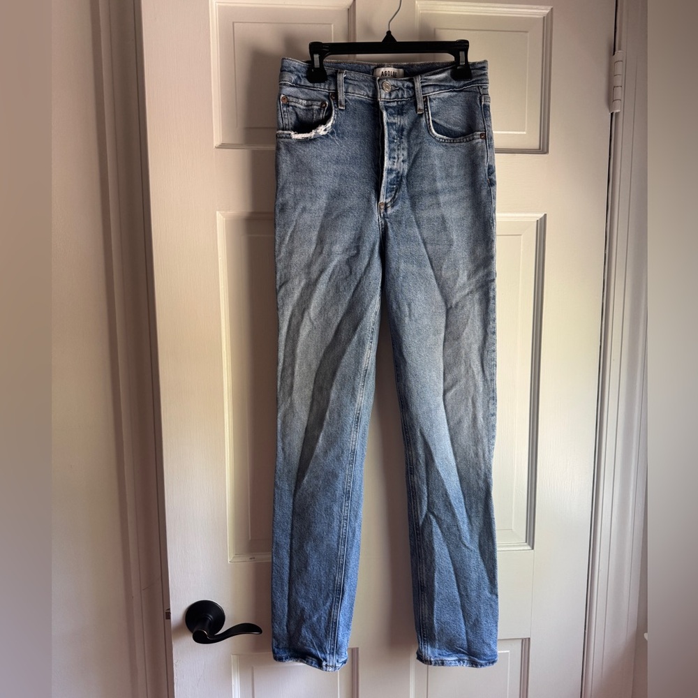 Agolde Light Blue Skinny Denim Jeans